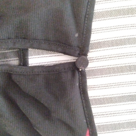 Sheer black and floral print long sleeve top - Picture 3 of 8